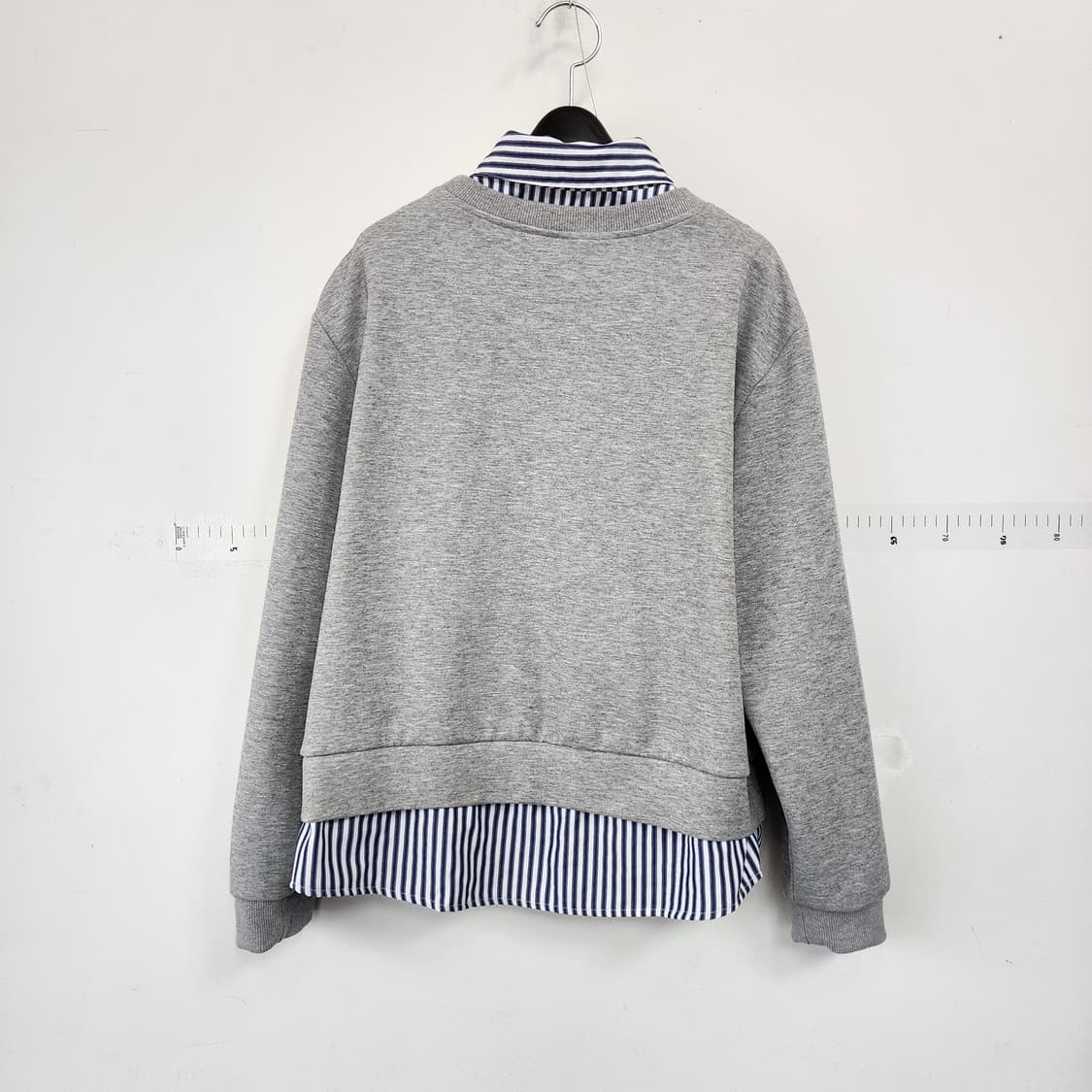 코데즈컴바인 레이어드 맨투맨 셔츠 그레이 상품이미지4