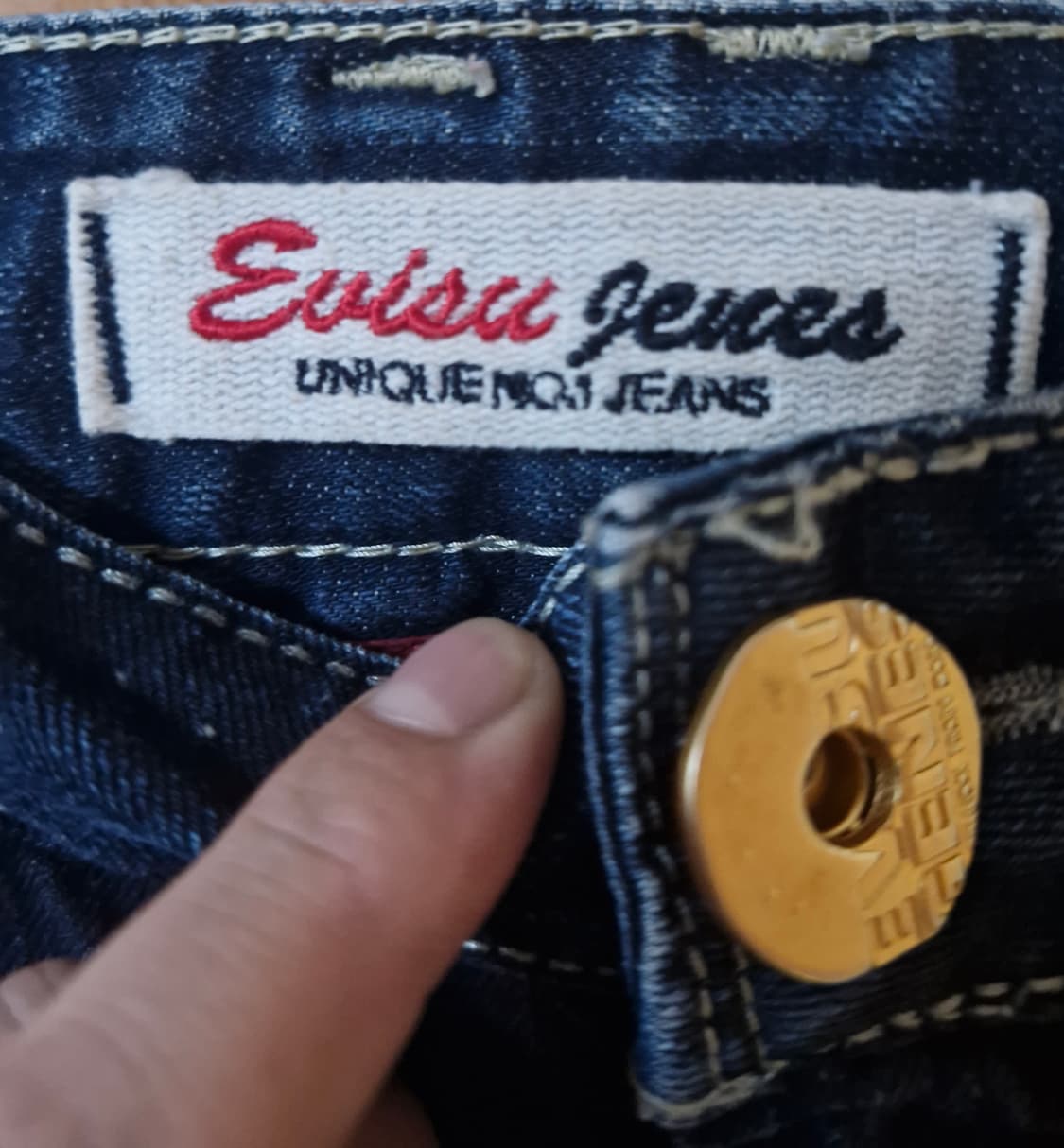 EVISU 에비수 청바지 페인트 데님 34 상품이미지4