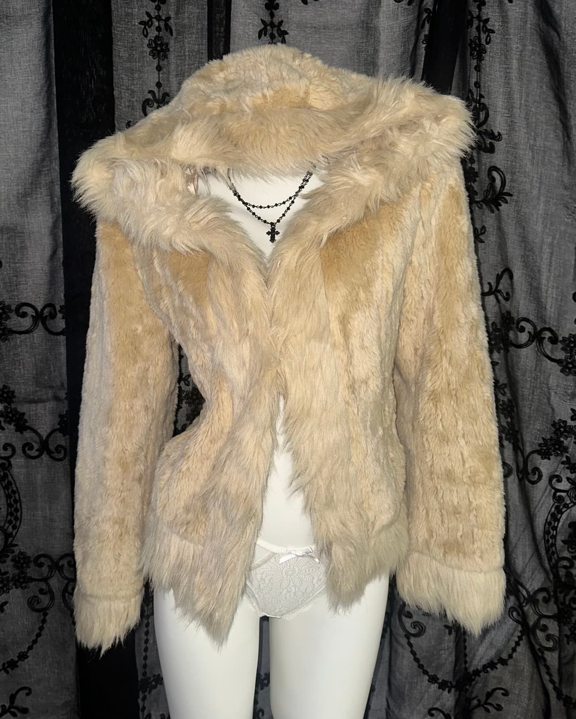 Brown Eco Fur Jacket 상품이미지2