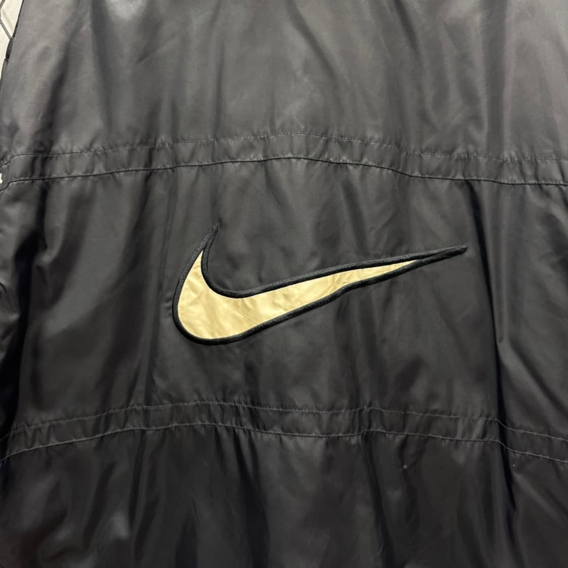 00s 나이키 나일론 점퍼 후면 빅 스우시 로고 포인트 블랙 상품이미지6