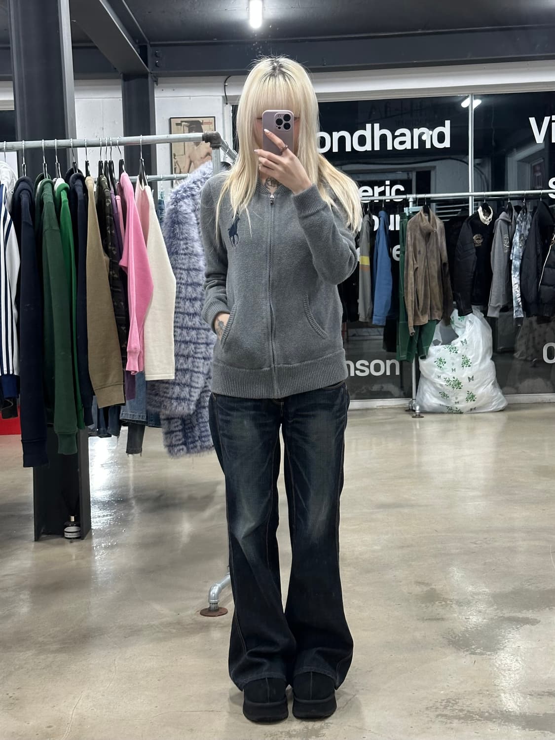 폴로 랄프로렌 빅포니 니트 집업 상품이미지2