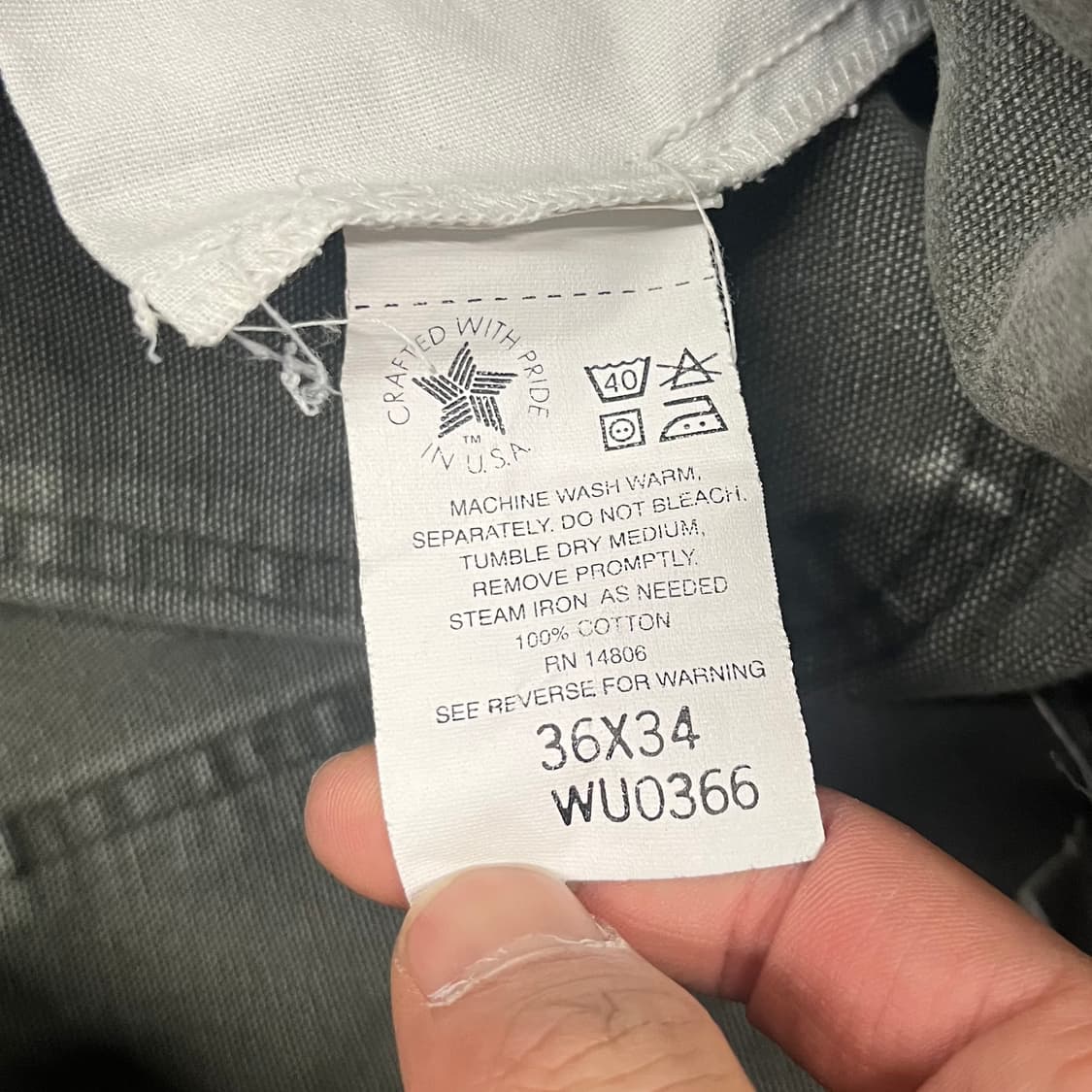 90s 칼하트 싱글니 카펜터 팬츠 (34“) 상품이미지6