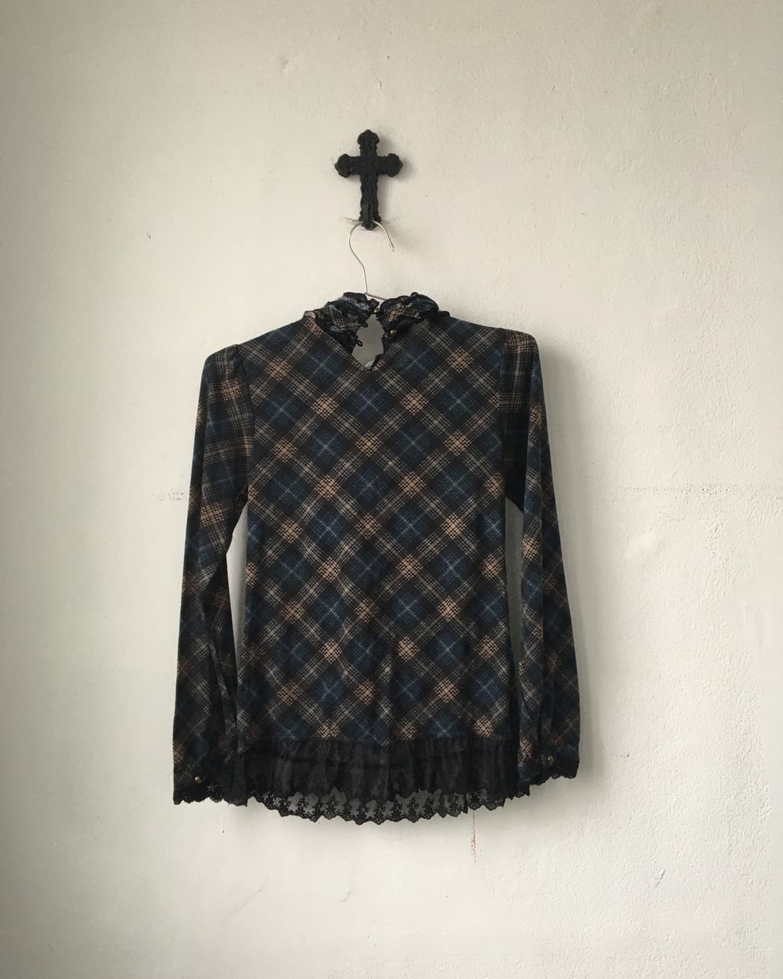 Axes femme ruffle high neck sleeve 상품이미지2