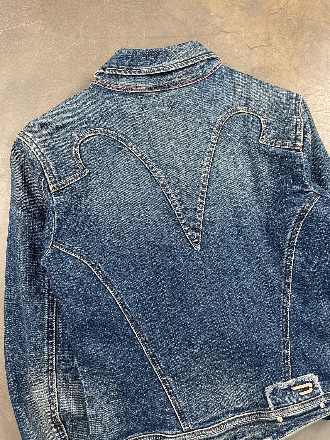 디젤 크롭 데님 바이커 자켓 상품이미지6