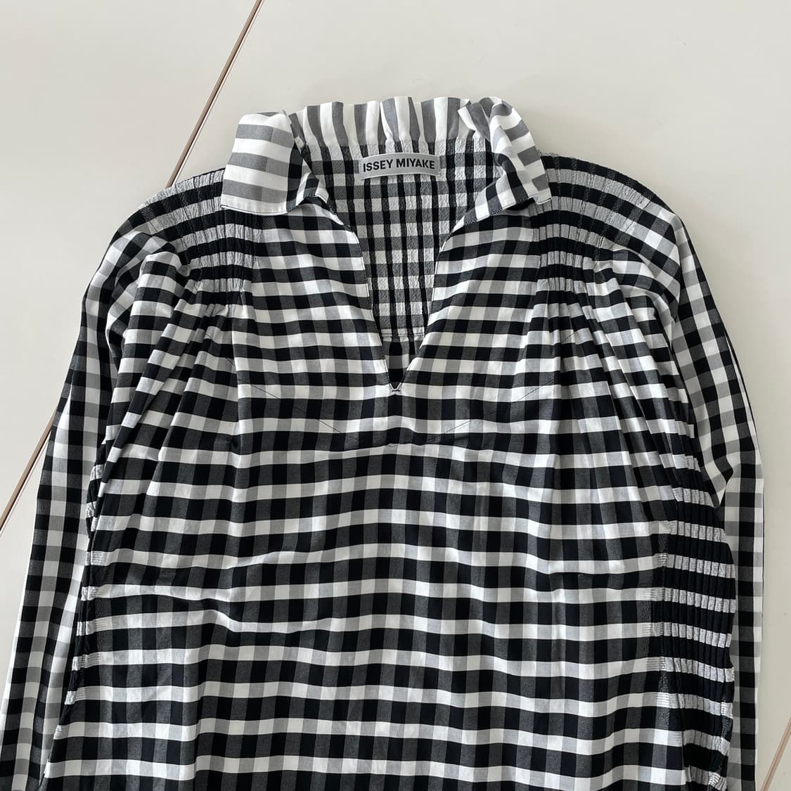 이세이미야케 플리츠 체크 탑 상품이미지1