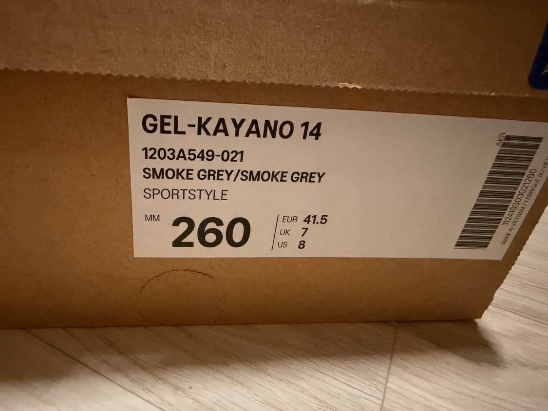 [260] 아식스 언리미티드 젤카야노14 스모크그레이 상품이미지1