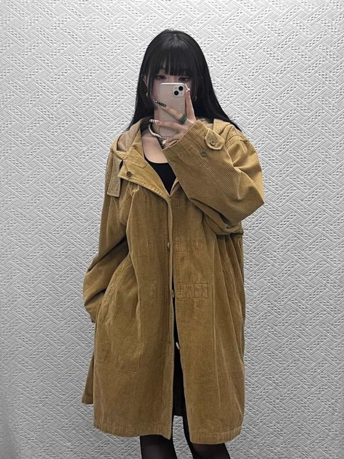 폴로 랄프로렌 코지 모리걸 오버핏 코듀로이 코트 L C10156 상품이미지2