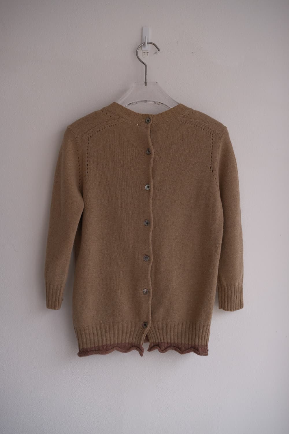 Hand bag crocheted back button knit top 상품이미지8