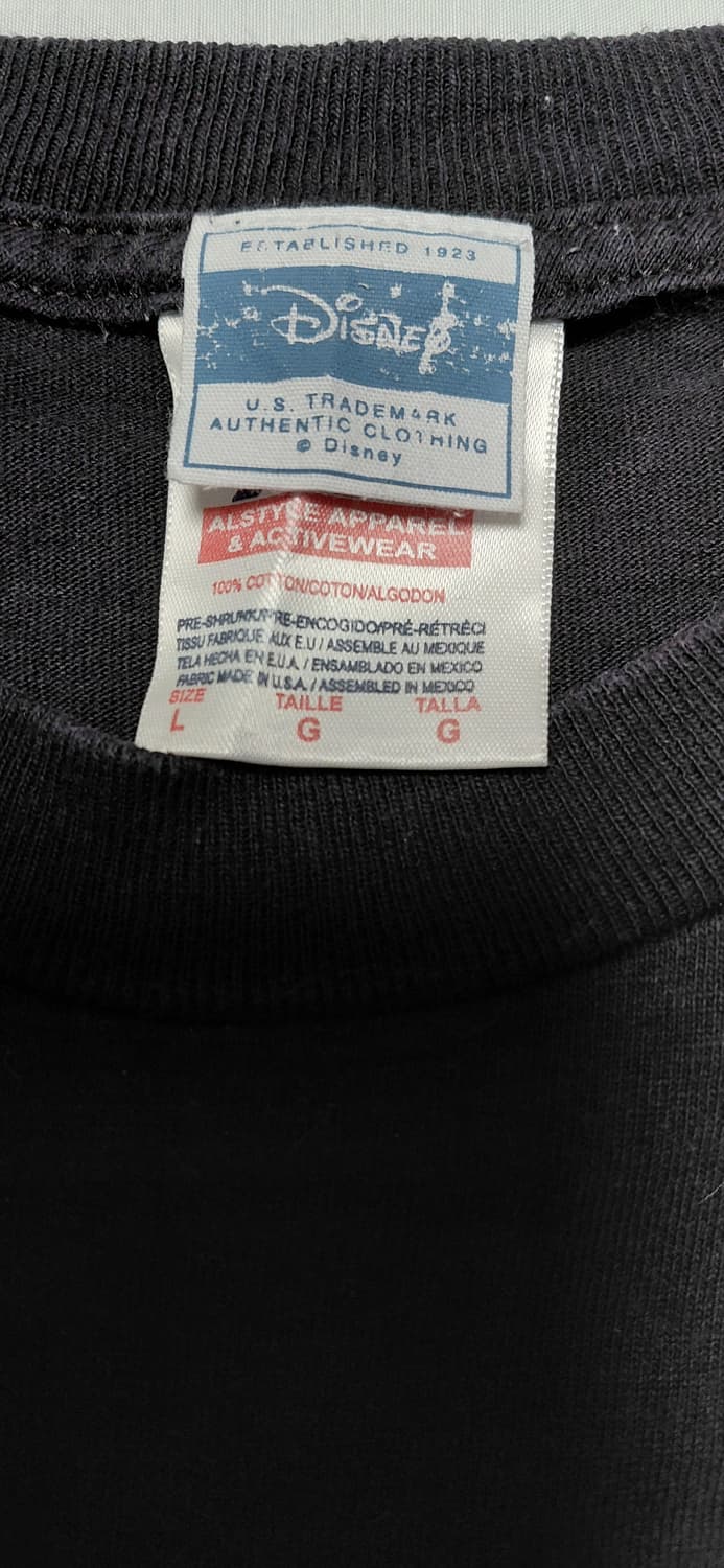 [L] 디즈니 x AAA 미키마우스 빈티지 풋볼 반팔 티셔츠 상품이미지4