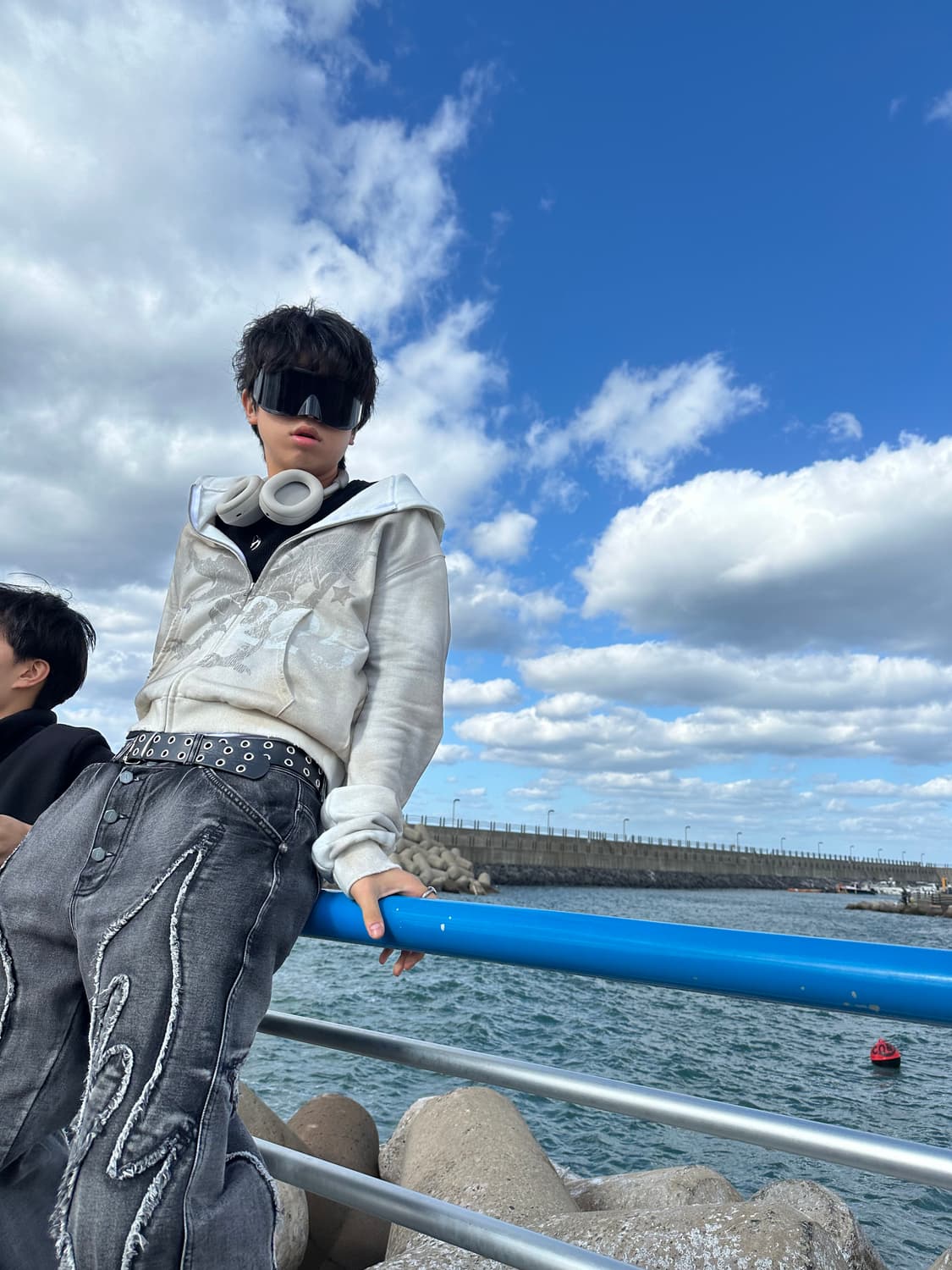 225 워시드 후드집업 [washed dragon crop hoodie] 상품이미지3