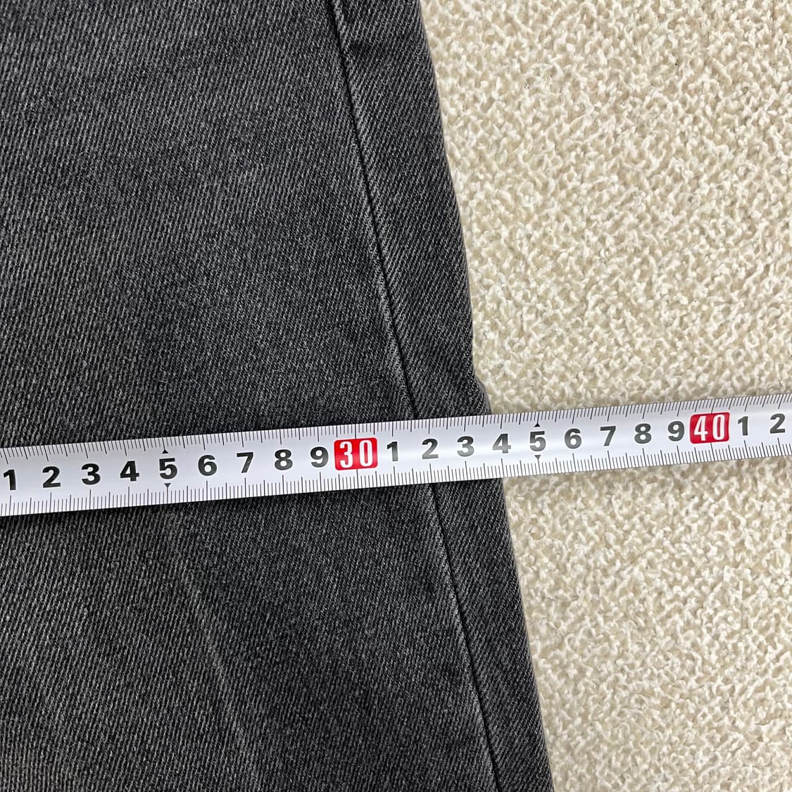 [31] 무신사스탠다드 워시드 블랙 데님 청바지 0105M1 상품이미지6