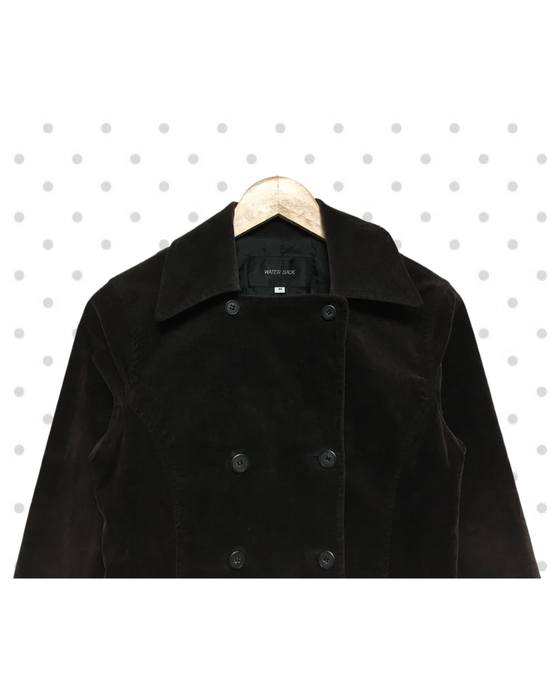 vintage velvet double jacket dark brown 상품이미지8