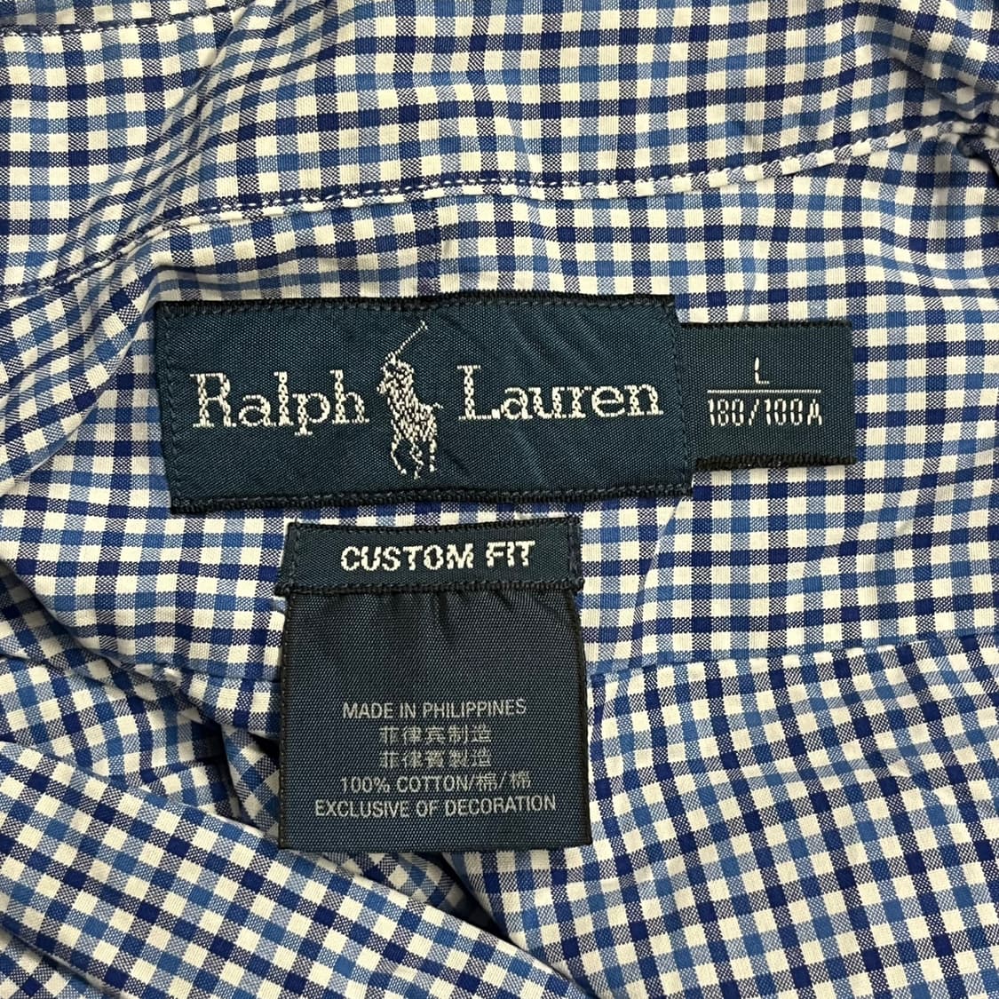 [정품/L] 폴로 랄프로렌 깅엄체크 긴팔 셔츠 b8 상품이미지5
