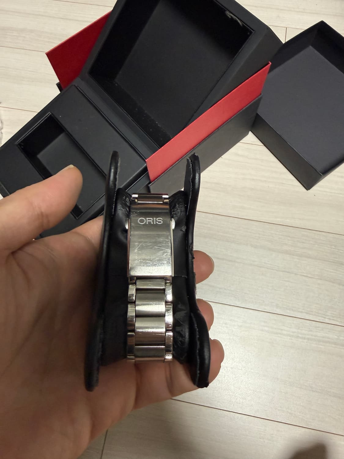 오리스 애커스 딥블루 43mm 풀세트 (국내 성골 / 정품 러버밴드 포함 상품이미지6