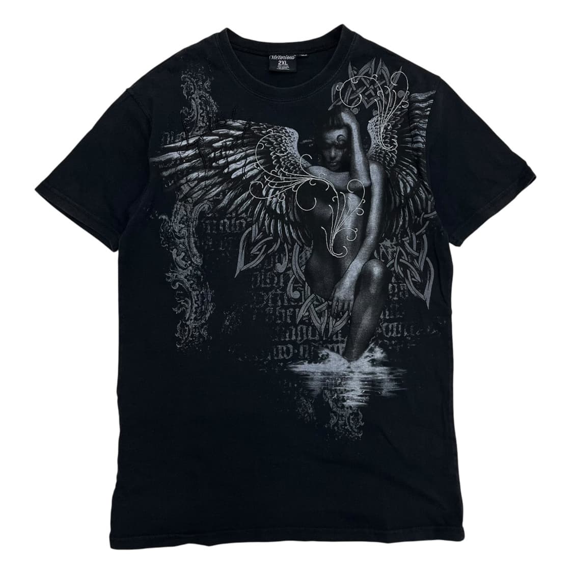 재팬 락시크맛 윙스 프린팅 블랙 반팔티 2XL 상품이미지3