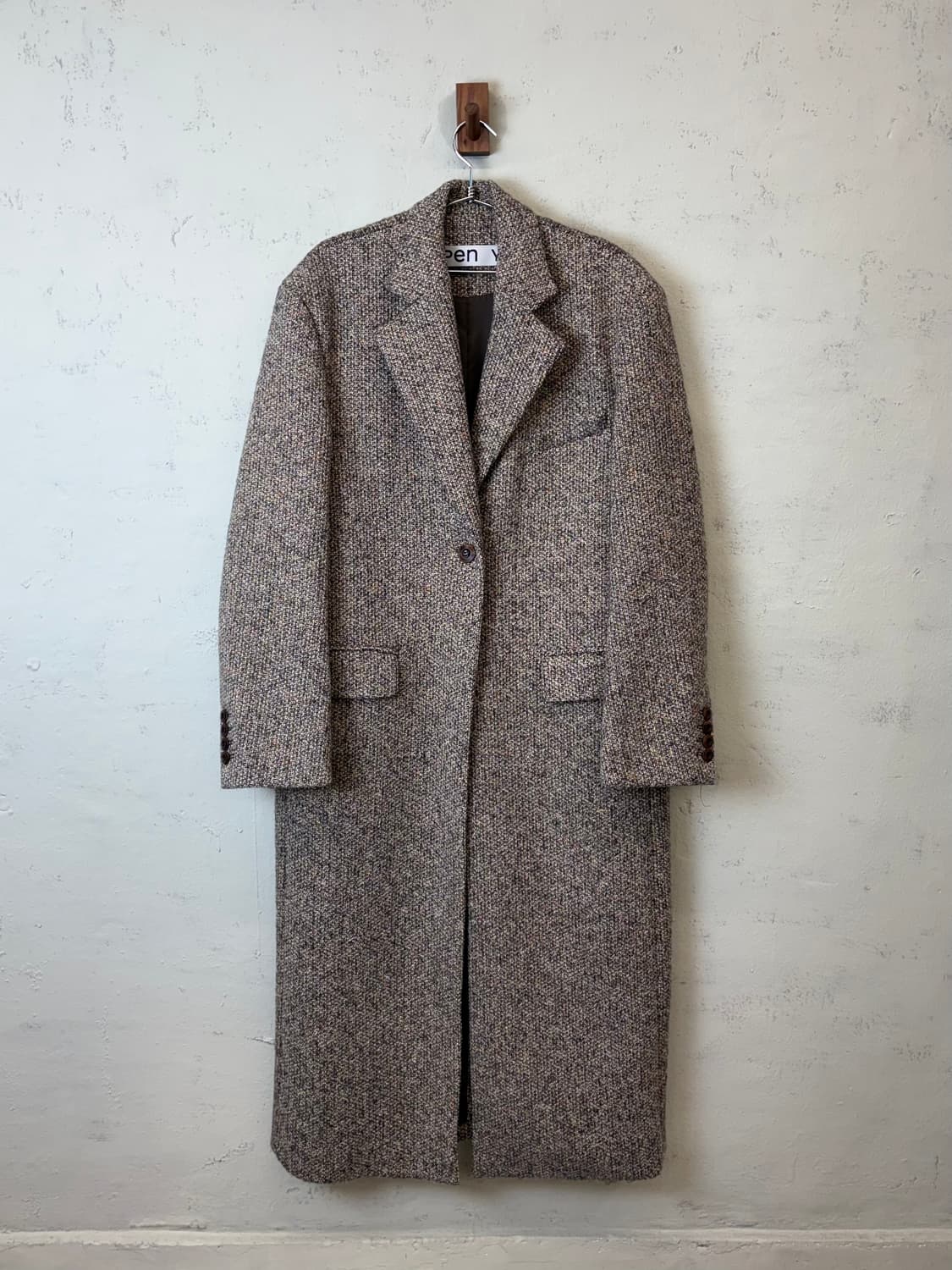 Open Yy 오픈와이와이 트위드 파워 싱글 코트 상품이미지1