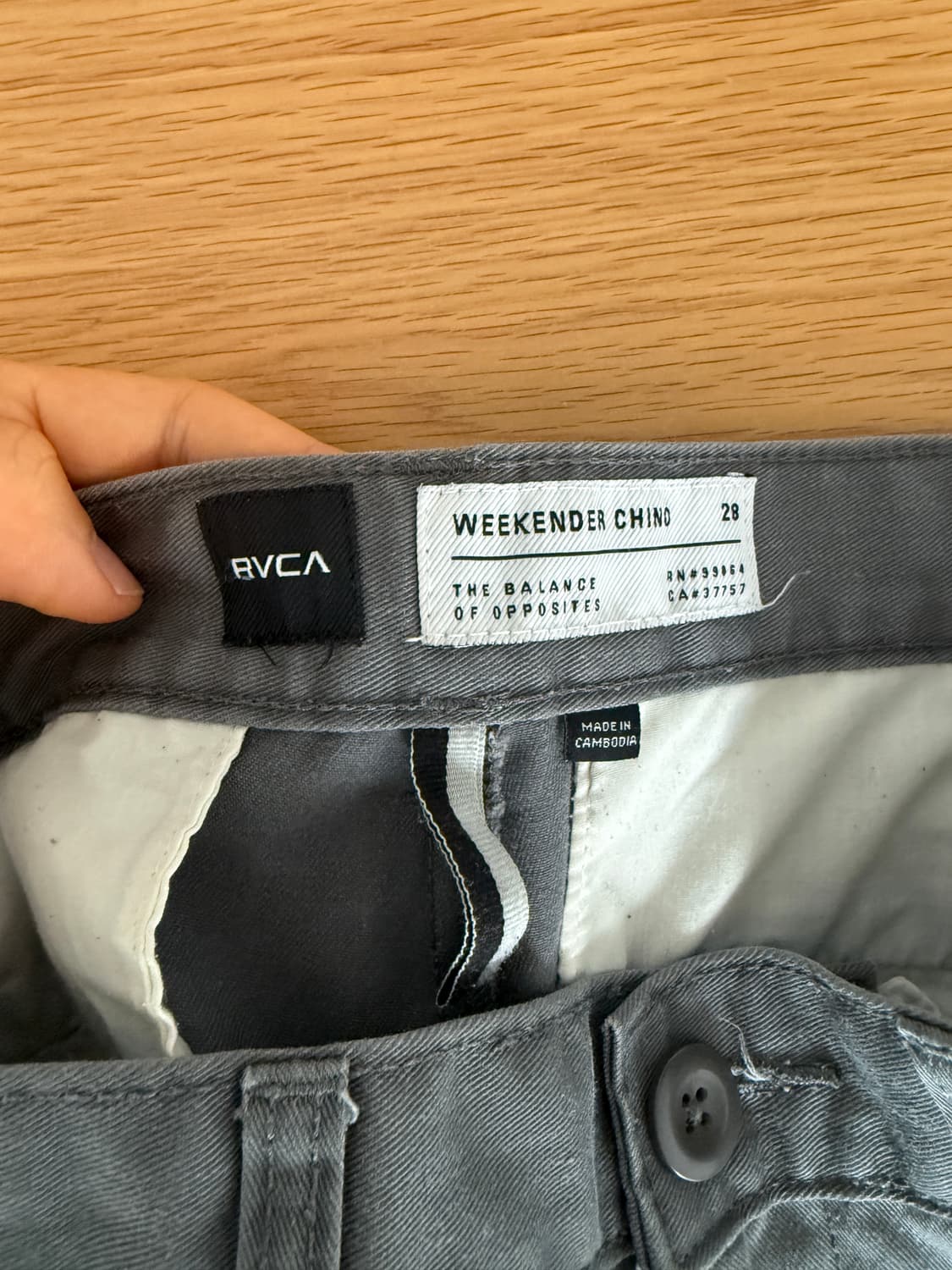RVCA 코튼 팬츠 상품이미지6
