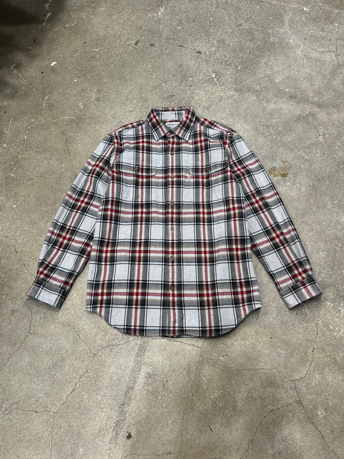 칼하트 기모 체크 셔츠 M 상품이미지1