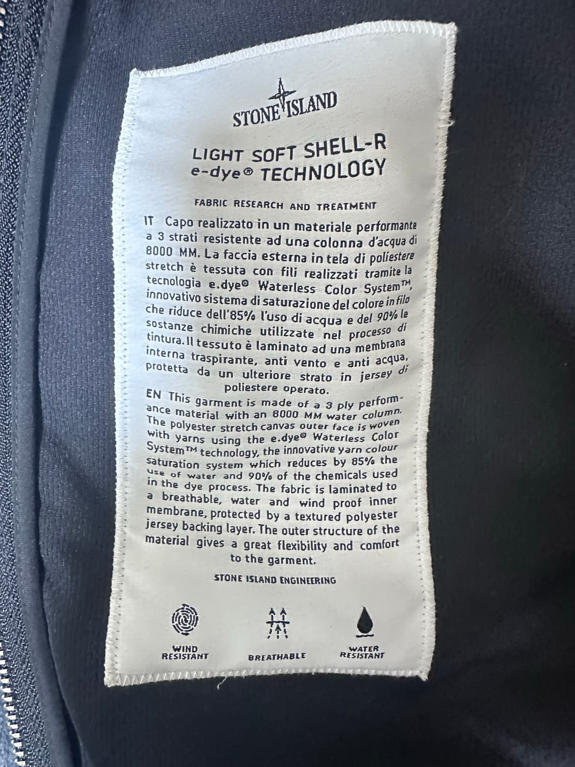 스톤아일랜드 소프트쉘 21ss L사이즈 상품이미지5