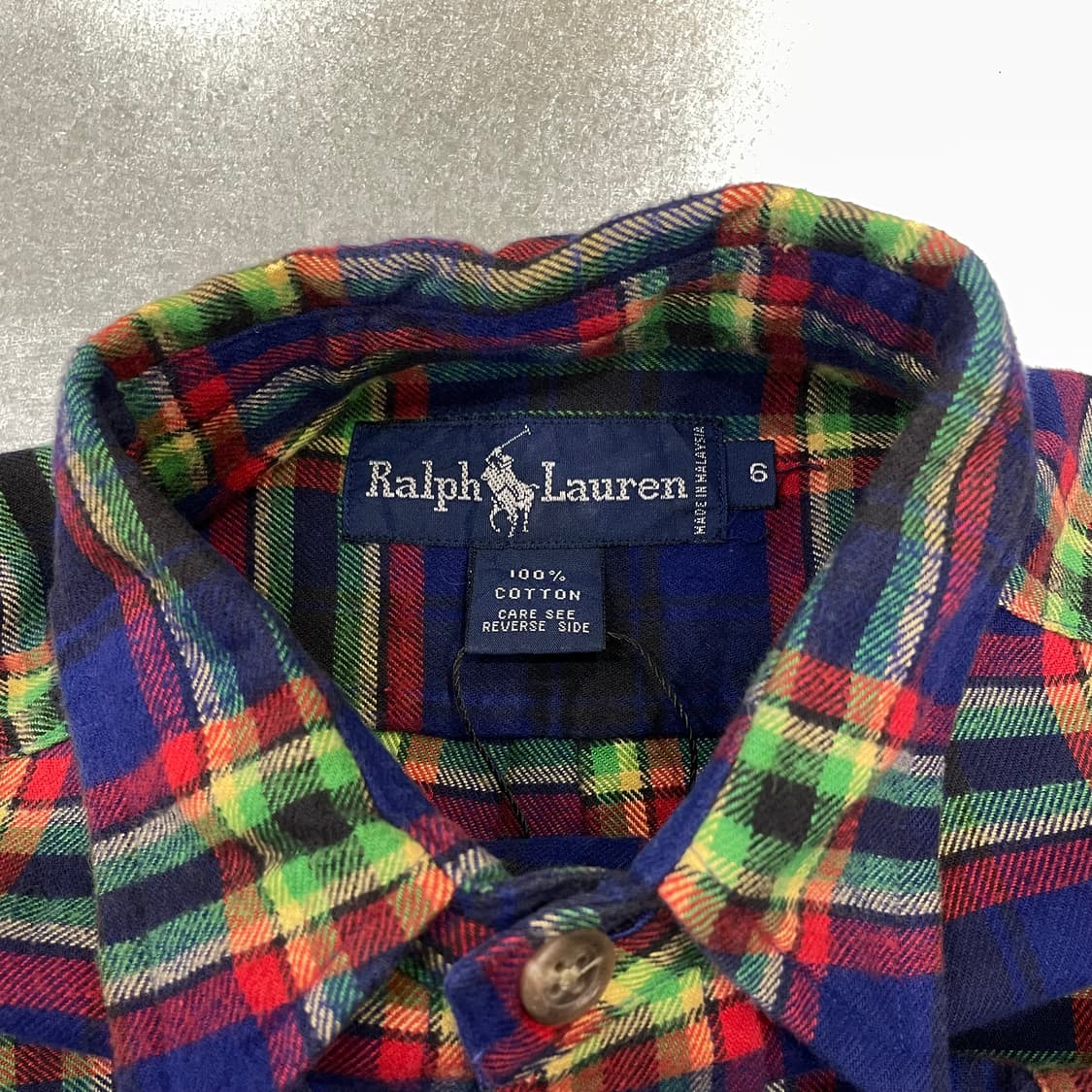 (size6) POLO 폴로 랄프로렌 체크 셔츠 상품이미지8