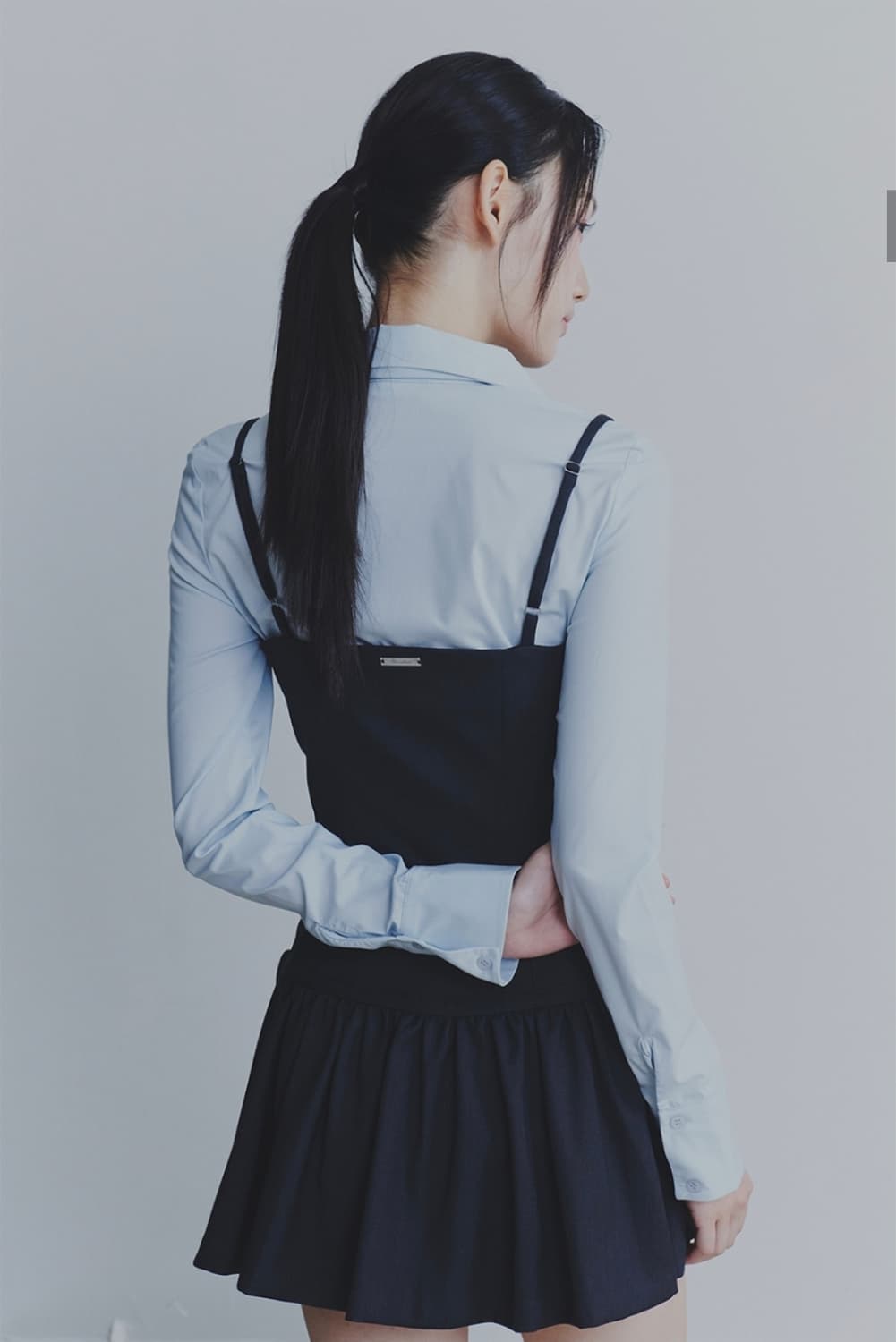 페인오어플레져 비앙카 드레스 차콜 상품이미지3