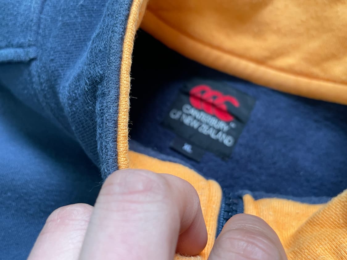 켄터베리 뉴질랜드 럭비 하프 집업스웻  J04142 상품이미지4