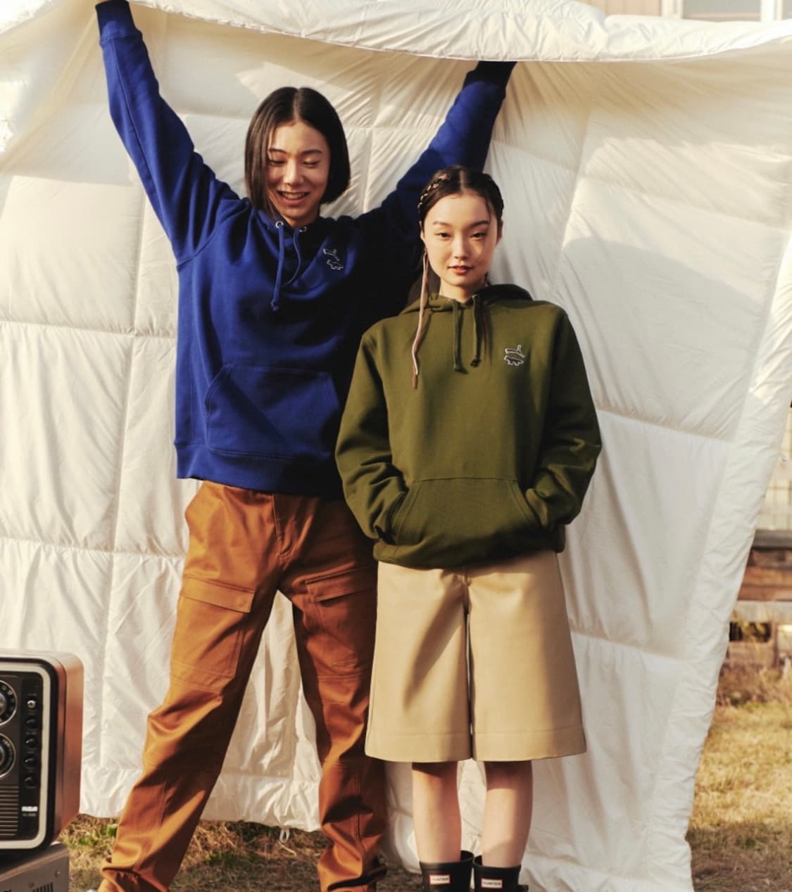 S) 메종키츠네 X 푸마 콜라보 후드티 후드티셔츠 남녀공용 상품이미지1