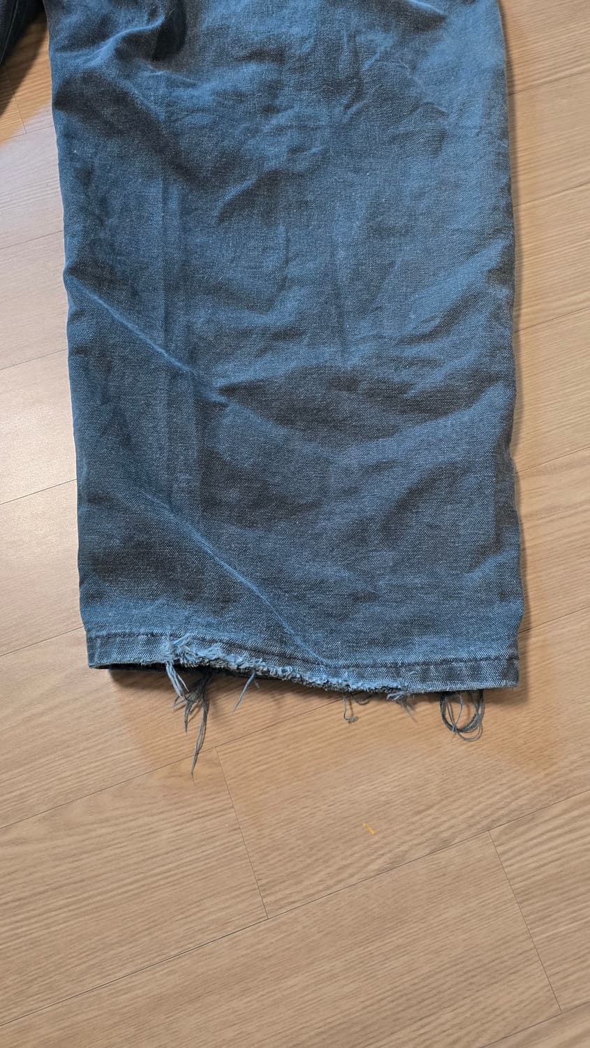 칼하트 오버롤 데님 바지 모스그린 상품이미지4