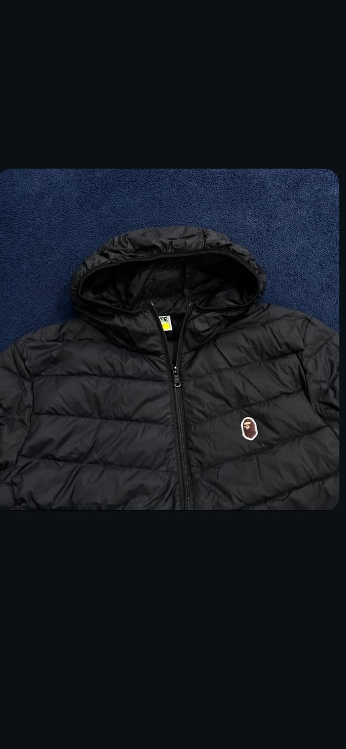 베이프 블랙 경량패딩 상품이미지2