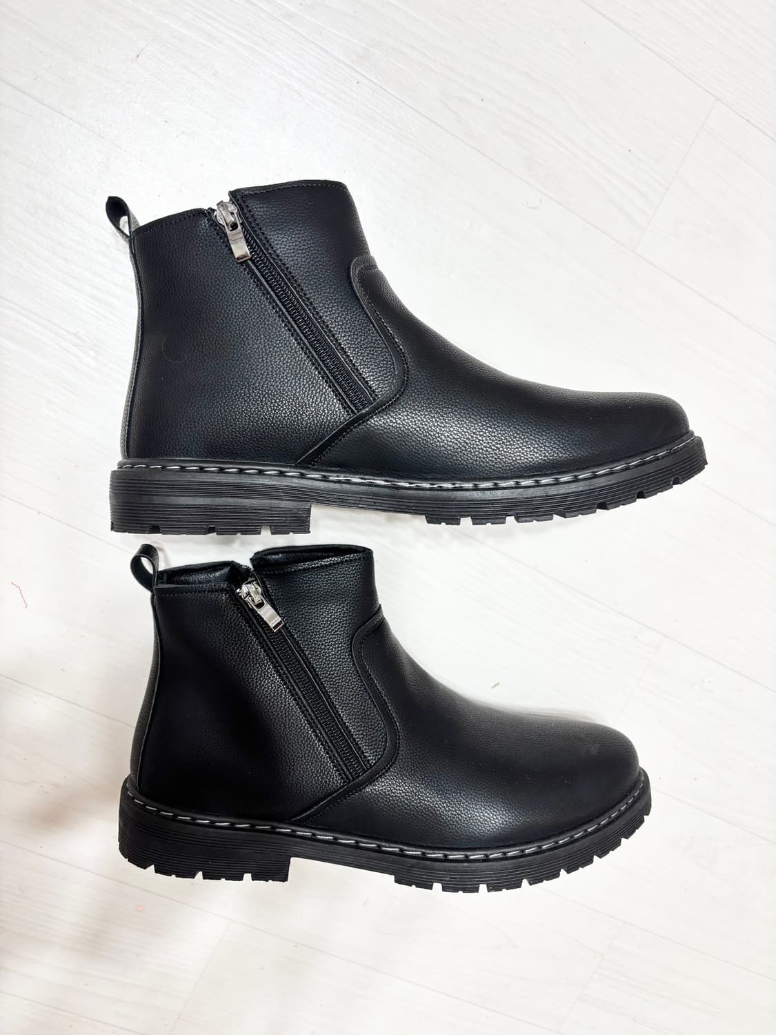 새제품ㅡ 옆지퍼 발목길이 신발+ 털깔창 상품이미지3