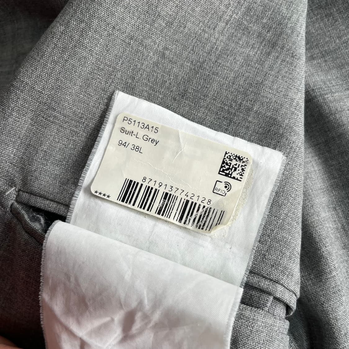 수트서플라이 셋업 38L/30 상품이미지8