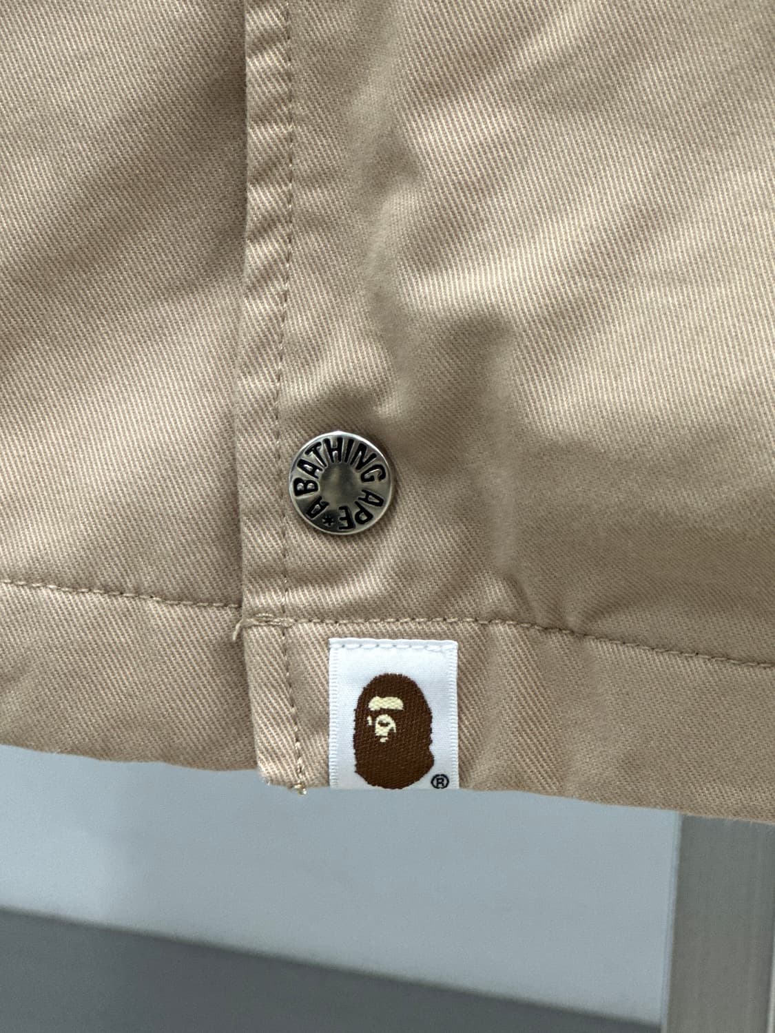 베이프 베이지 컬리지 코치 자켓  상품이미지6