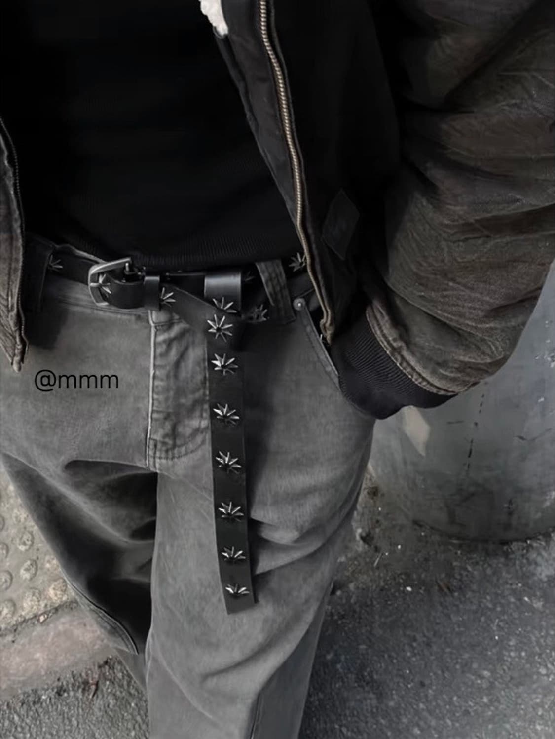 [Unisex] 별 아일렛 가죽벨트 상품이미지1