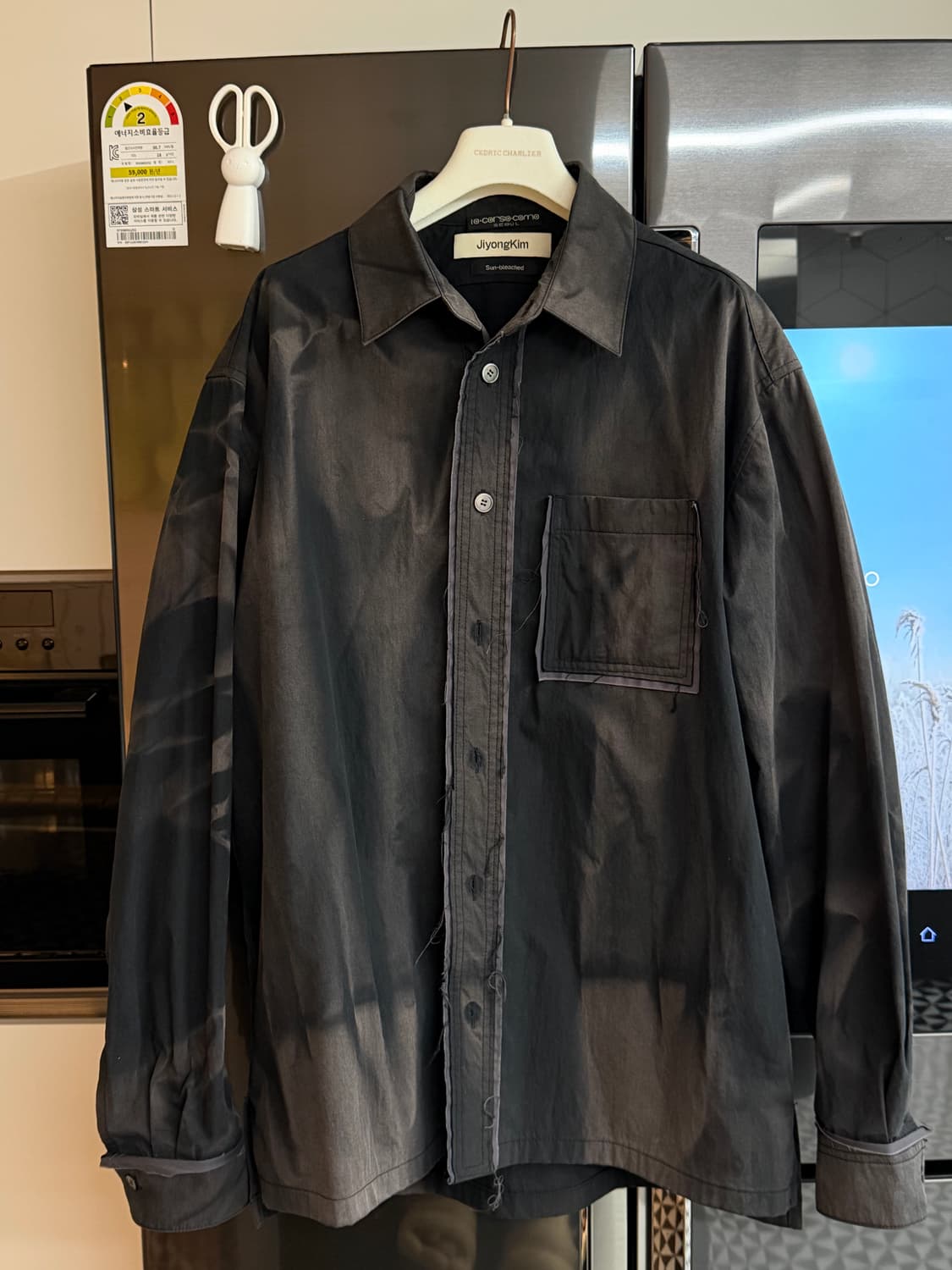 지용킴 Jiyong Kim 선블리치드 셔츠 상품이미지1