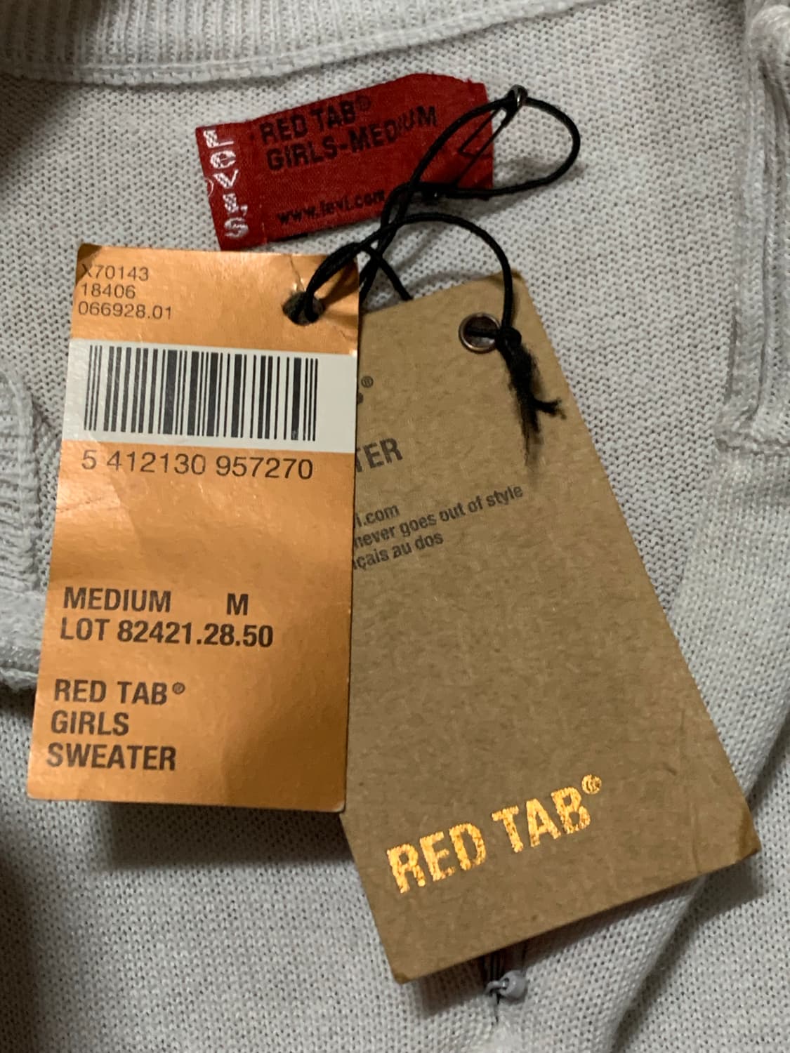 LEVIS 리바이스 레드 탭 하프 집업 스웨터(미디엄) 상품이미지8