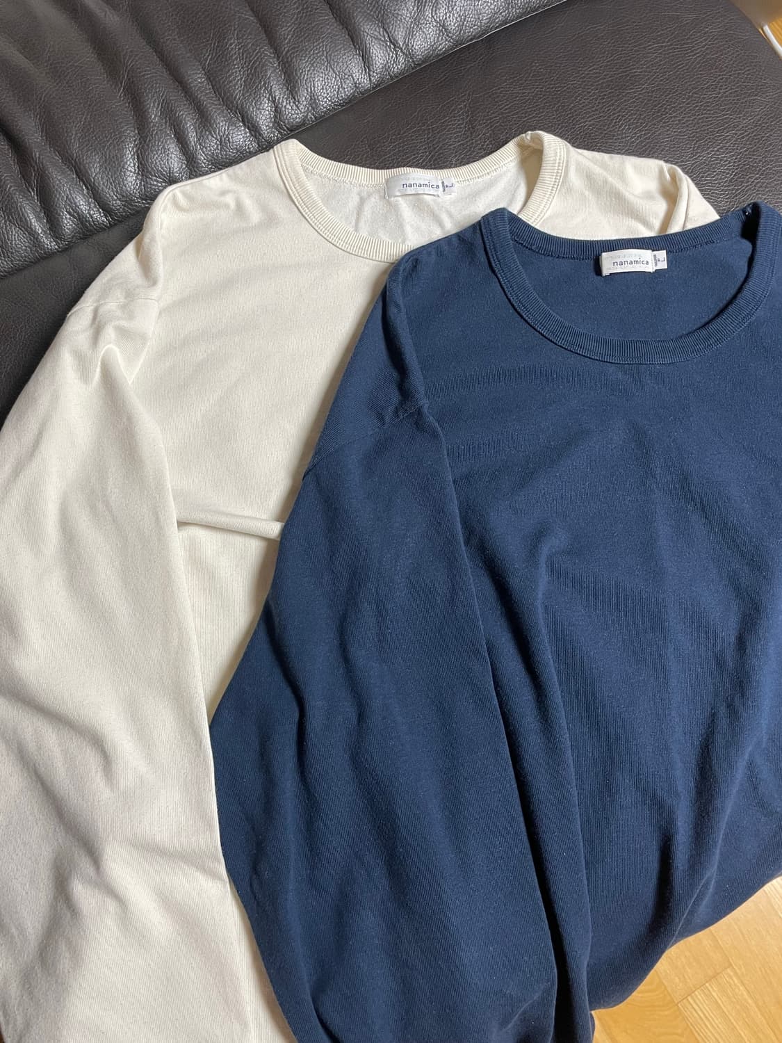 나나미카 롱슬리브 L 네이비 아이보리 일괄 상품이미지1