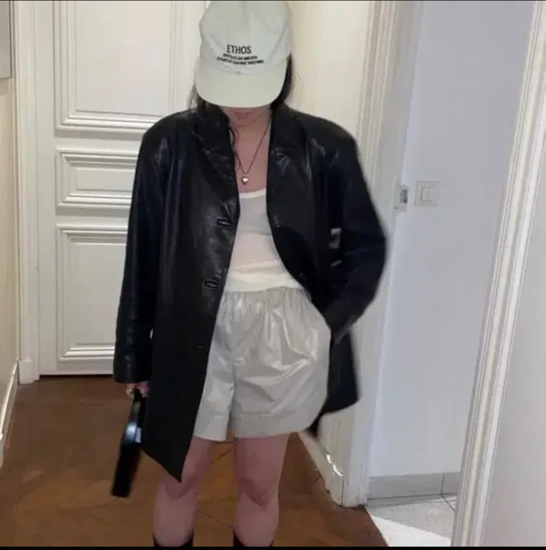 에토스 레더 하프 자켓 상품이미지2