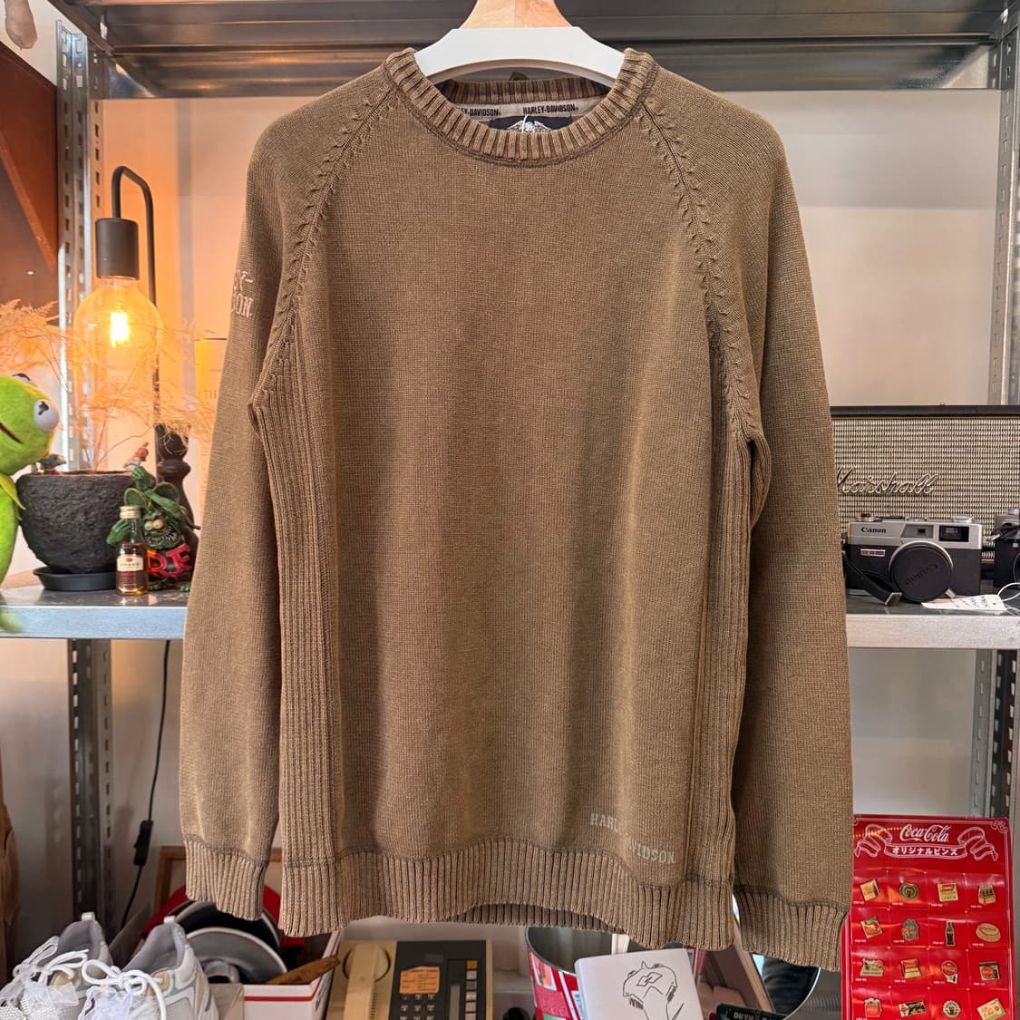 할리데이비슨 심플 로고 니트 상품이미지1