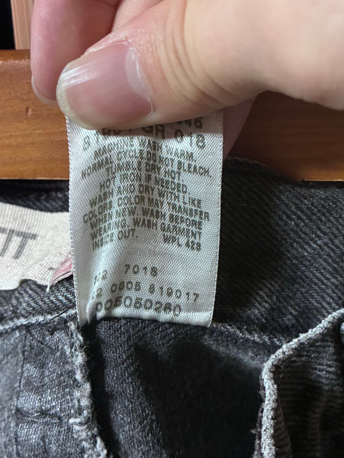 리바이스 505 흑청 00s 상품이미지5