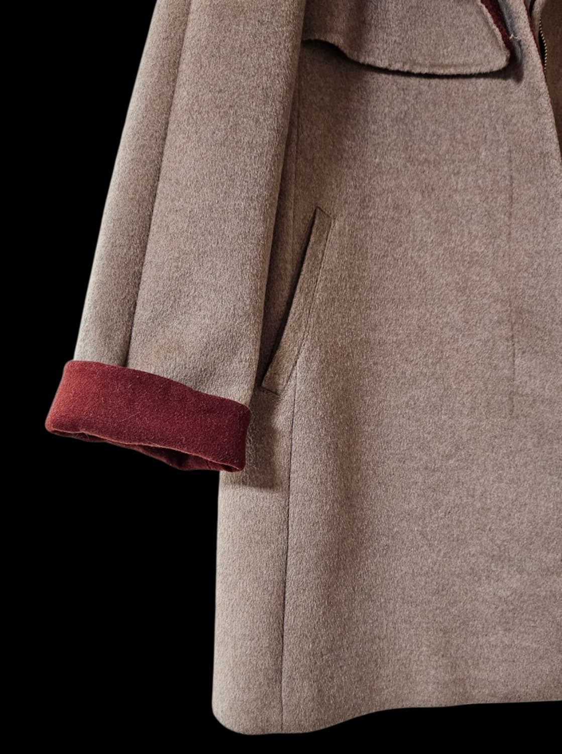 헤지스레이디스 울 하프코트 | 배색 안감 | 드라이 완료 A급 상품이미지6