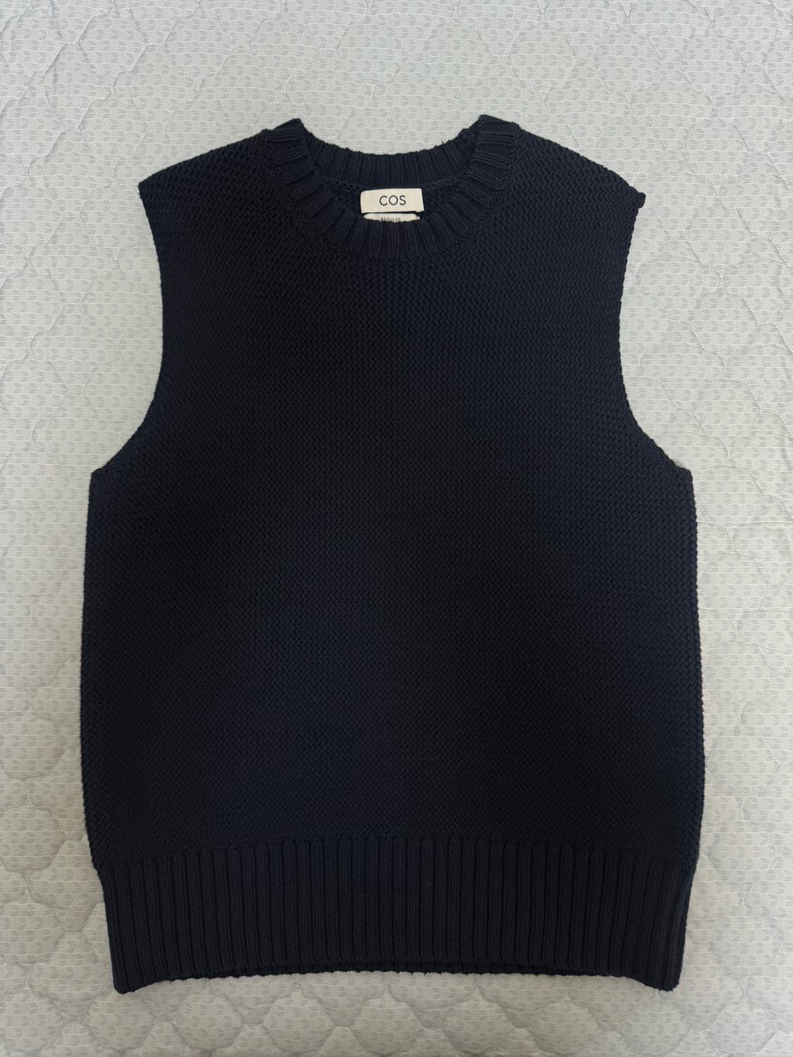 L) COS 코스 니트 베스트 네이비 상품이미지1