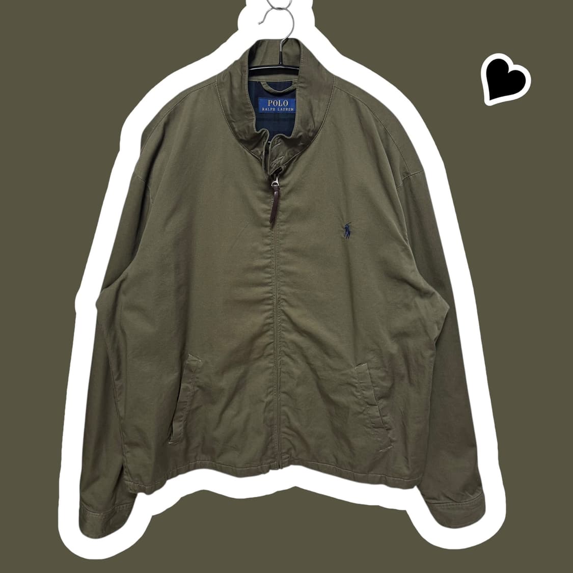 신형 QR라벨 폴로 랄플로렌 카키 바라쿠다 자켓 상품이미지1
