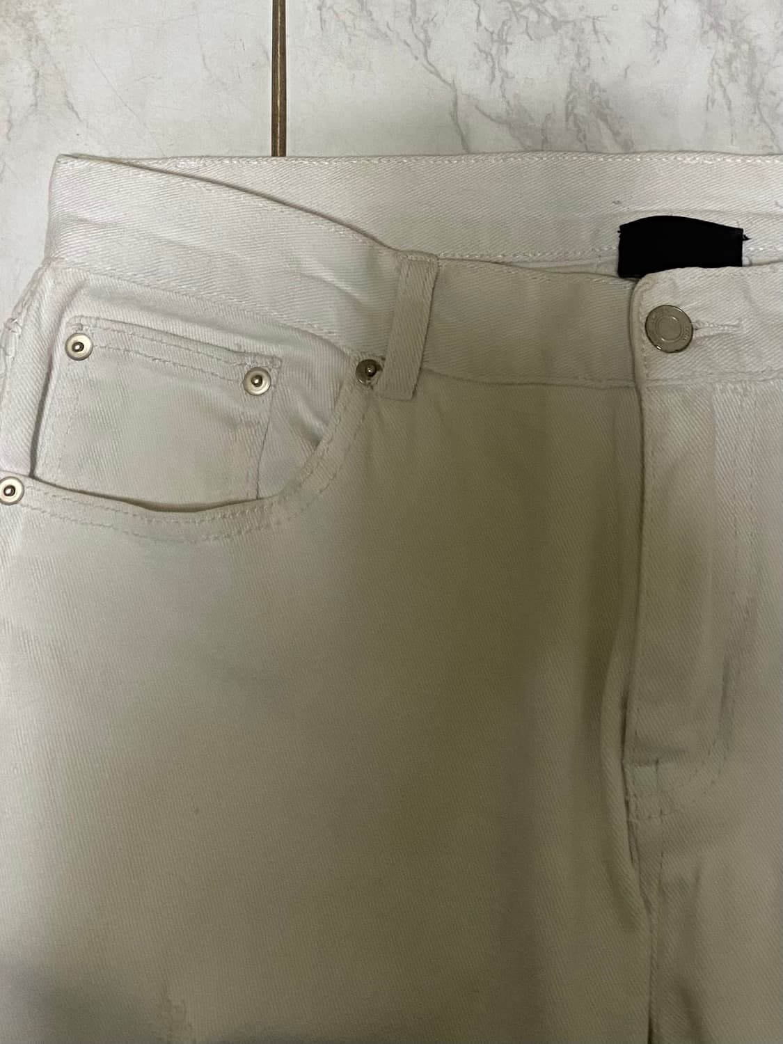 생로랑 빈티지 화이트진 청바지 36인치 상품이미지3