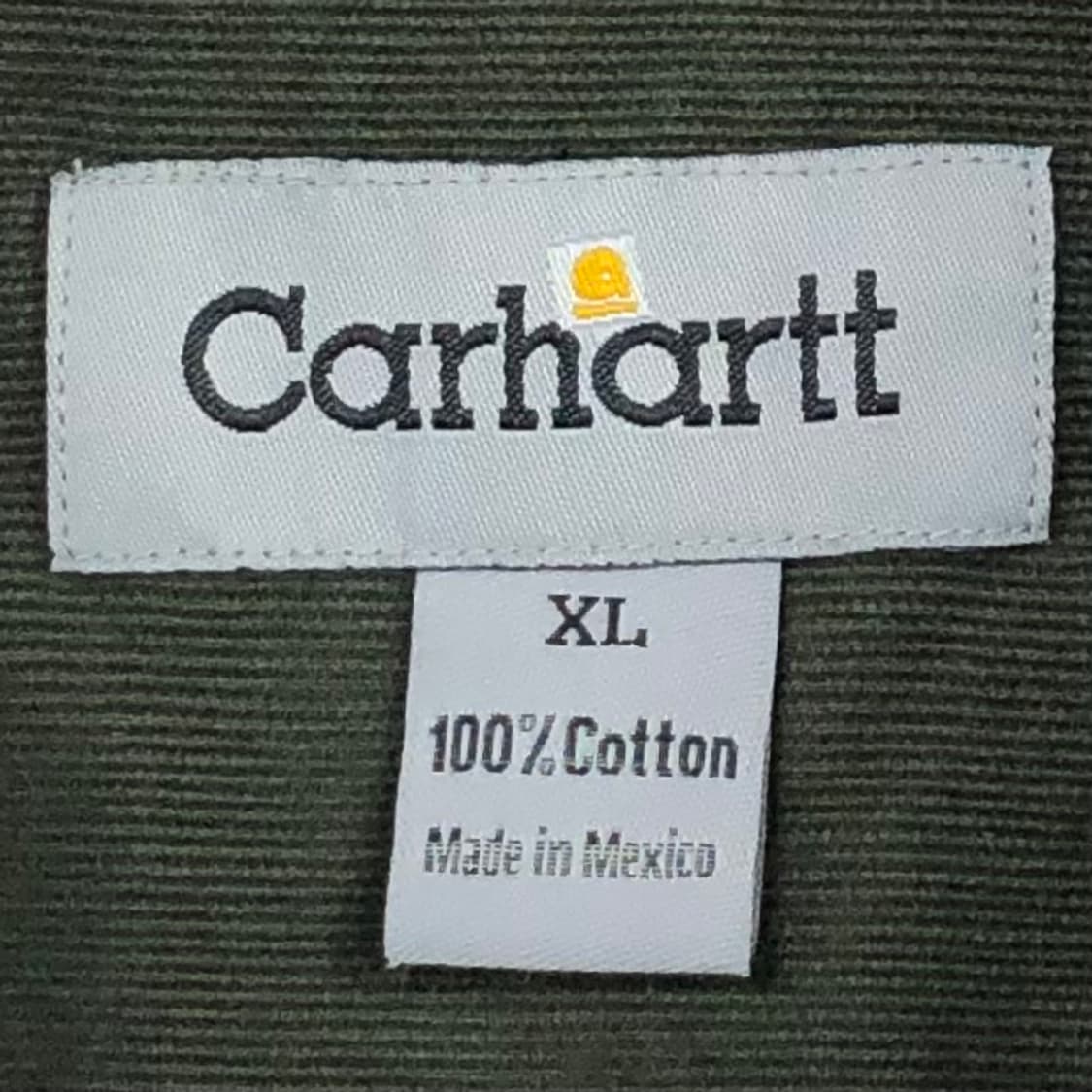 Xxl 칼하트 카키 코듀로이 셔츠 상품이미지3