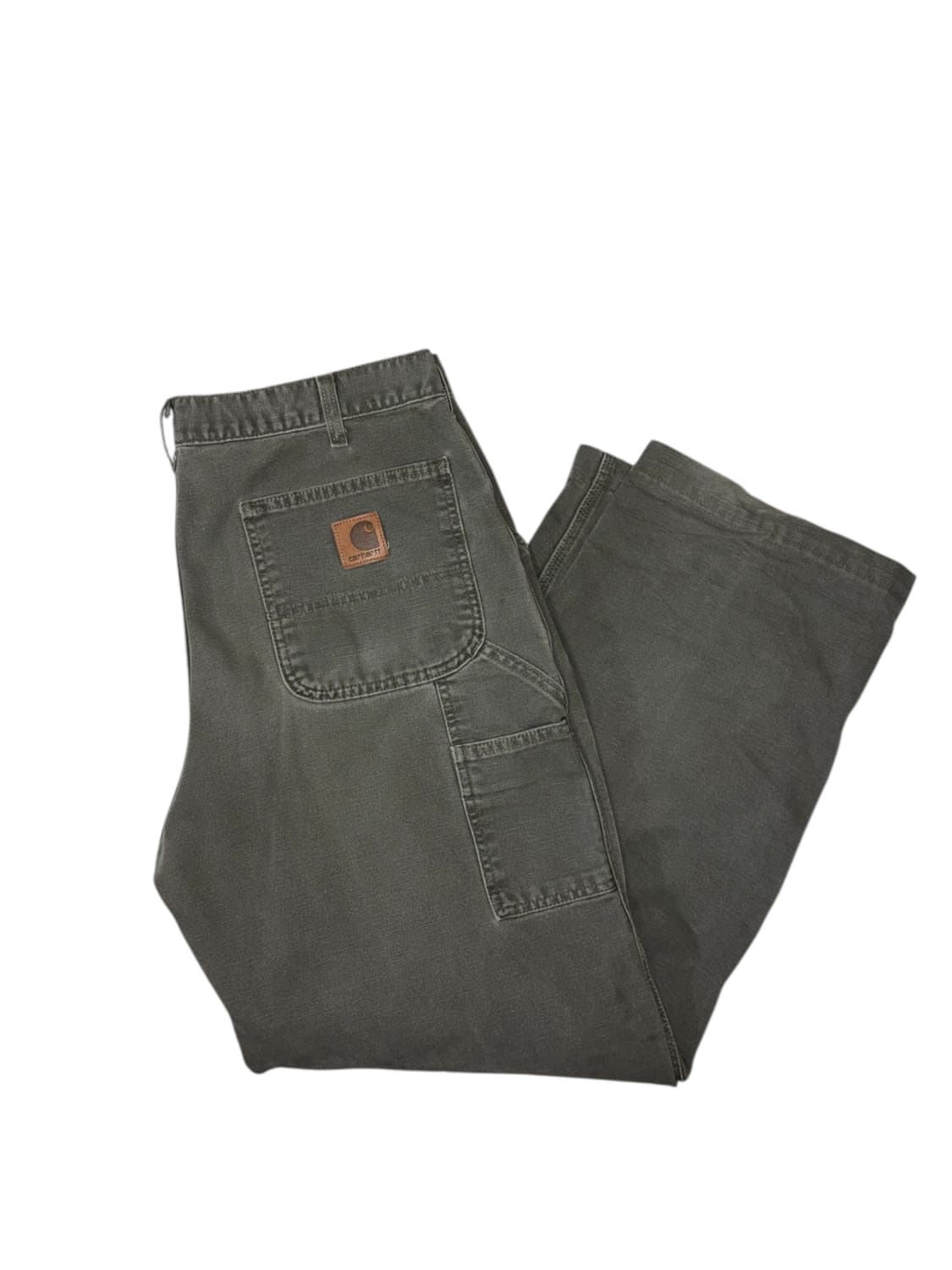 칼하트 b11 모스그린 싱글니 카펜터 워크 팬츠 상품이미지1