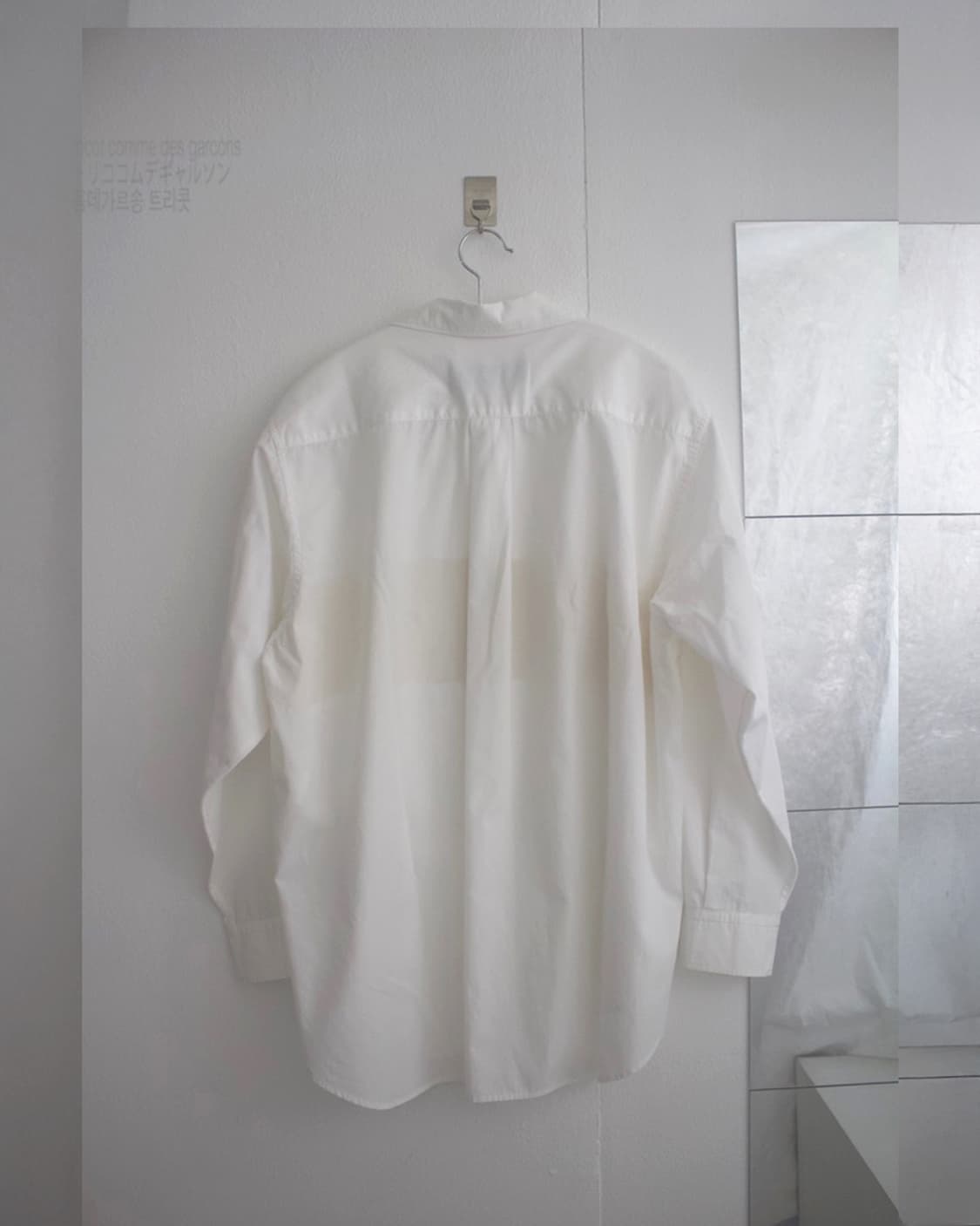 crochet knit pannel shirt 상품이미지2