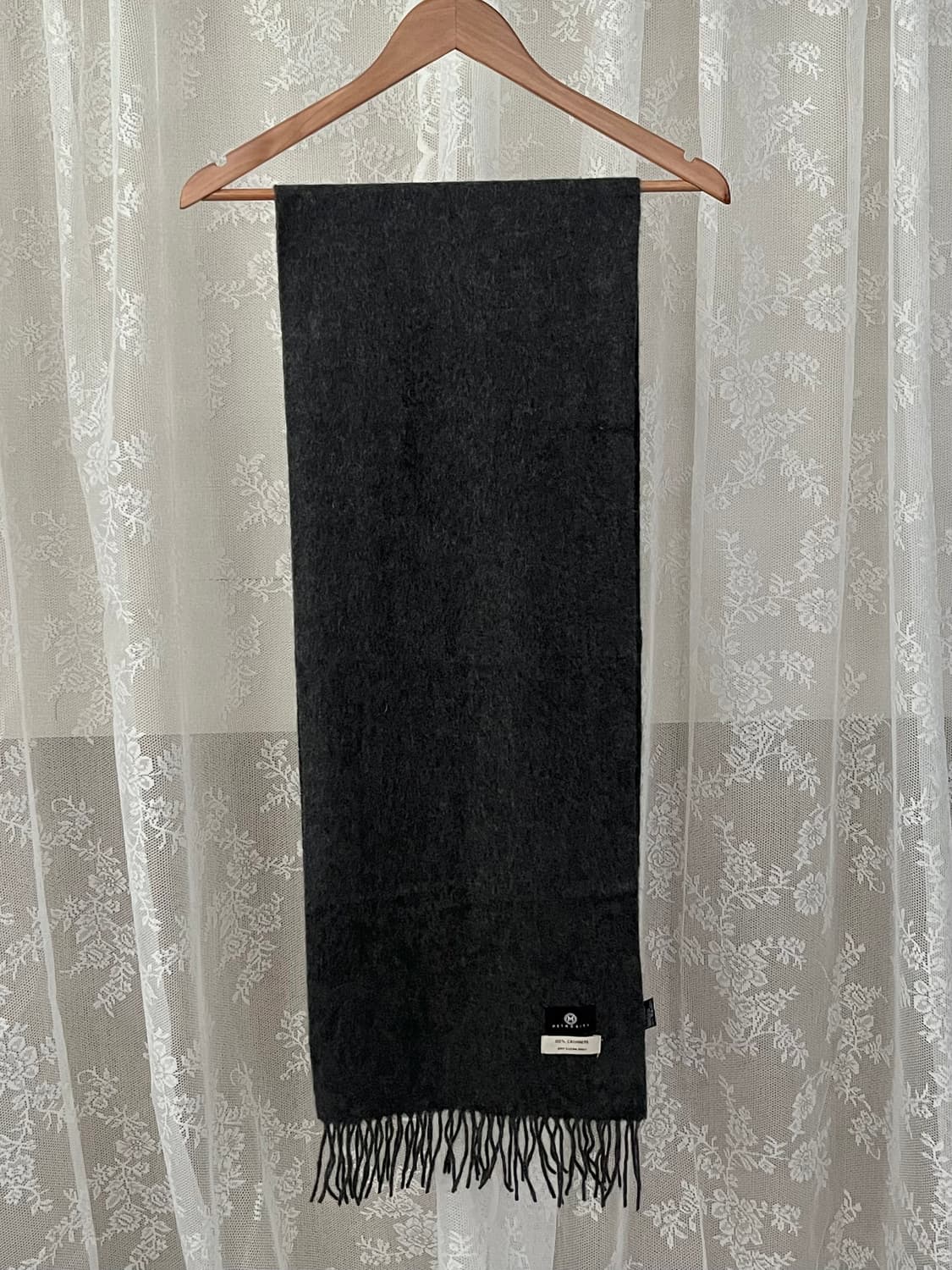 메트로시티 캐시미어 100 머플러 차콜 상품이미지2