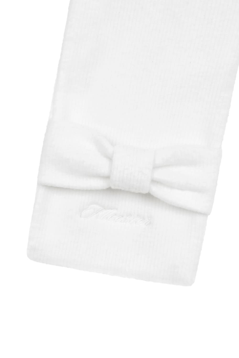 클리시어 베이비 리본 머플러/화이트/새상품 택O/무료배송 상품이미지5