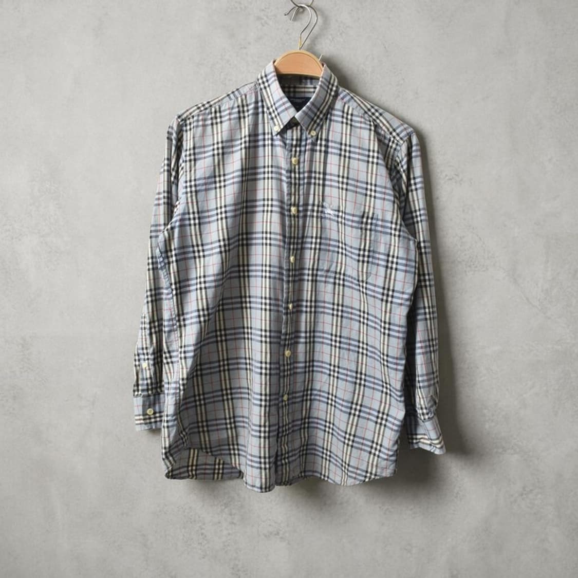90S 버버리 노바체크 셔츠 M M0390 상품이미지3