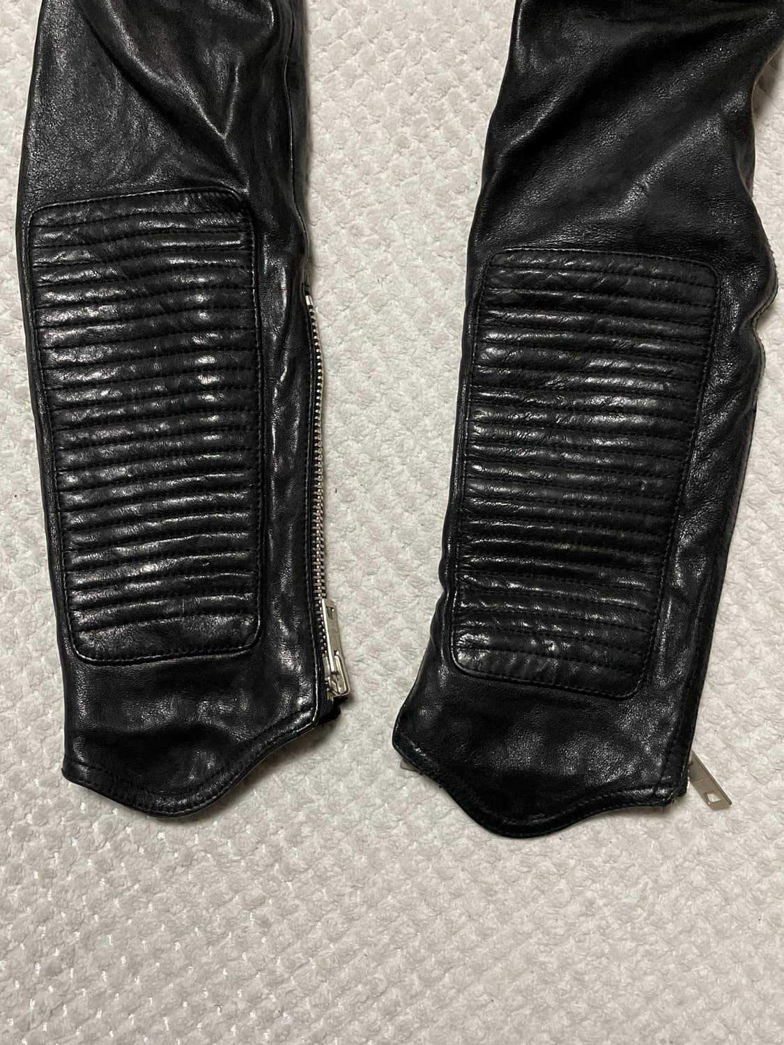 광희시장 웨스턴 무드 램스킨 양가죽 바이커 레더 자켓 상품이미지6